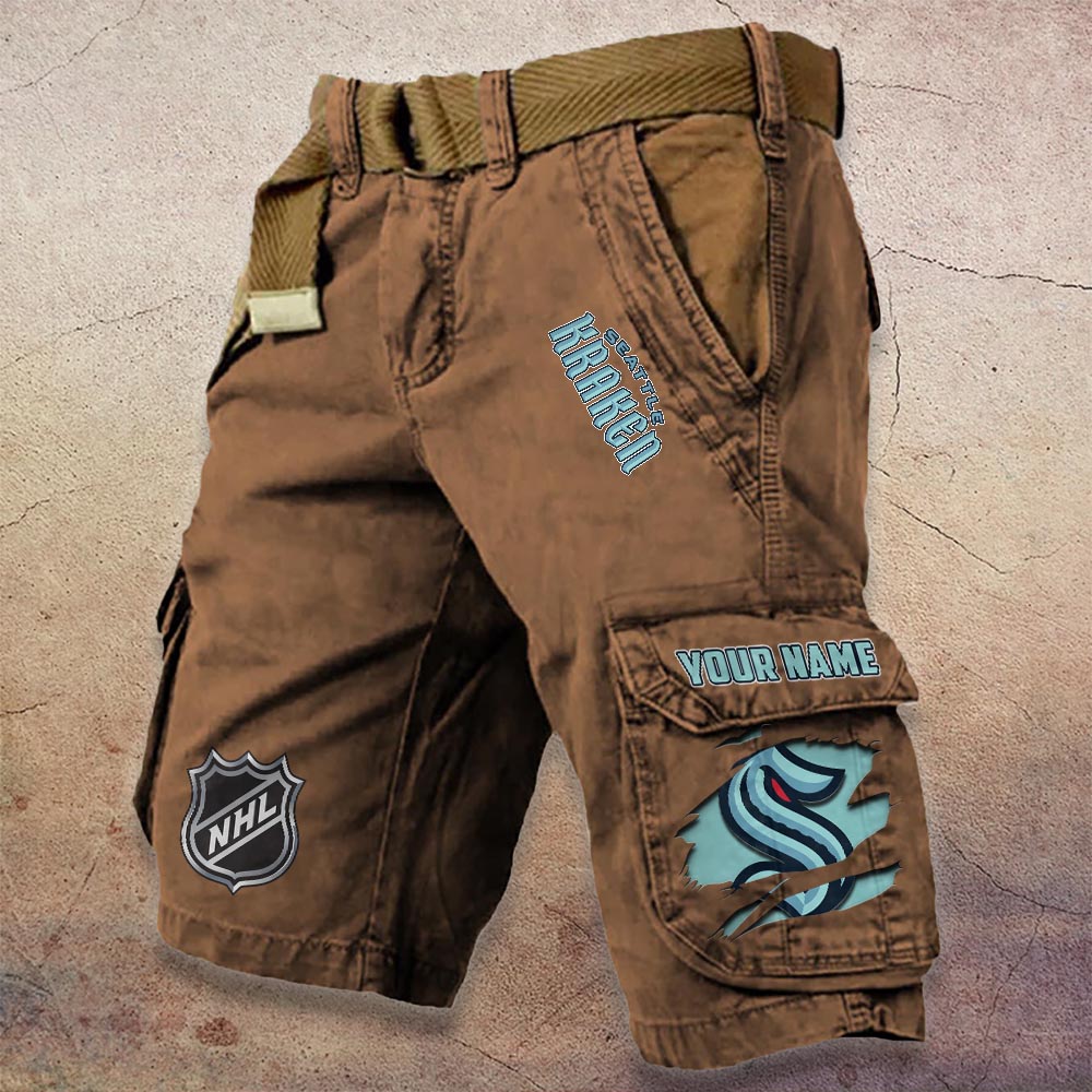 Sportswearmerch Seattle Kraken NHL Denim Short For Fan