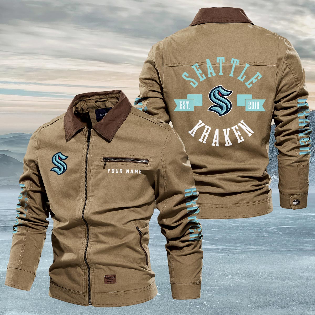 Sportswearmerch Seattle Kraken NHL Lapel Jacket For Fan