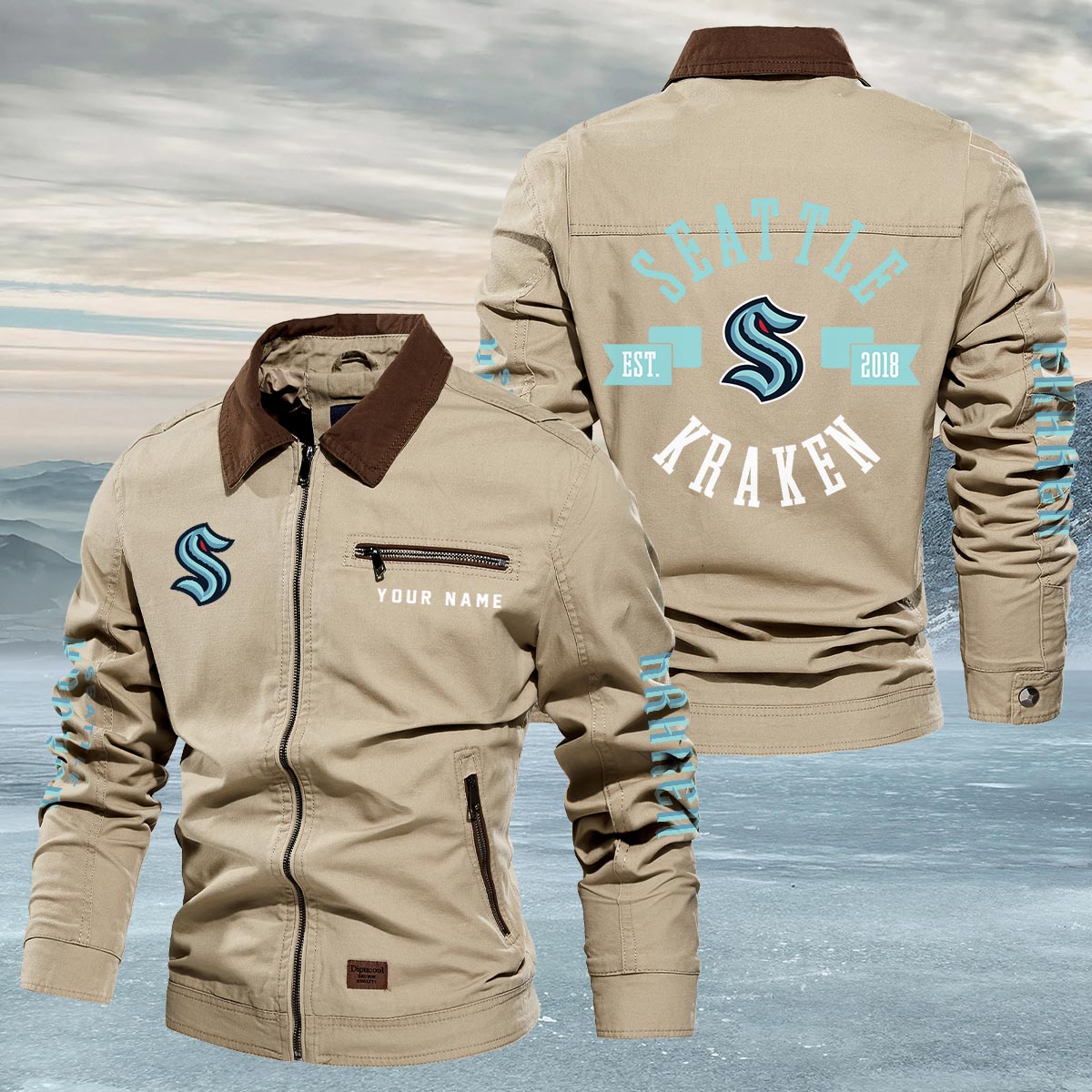 Sportswearmerch Seattle Kraken NHL Lapel Jacket For Fan