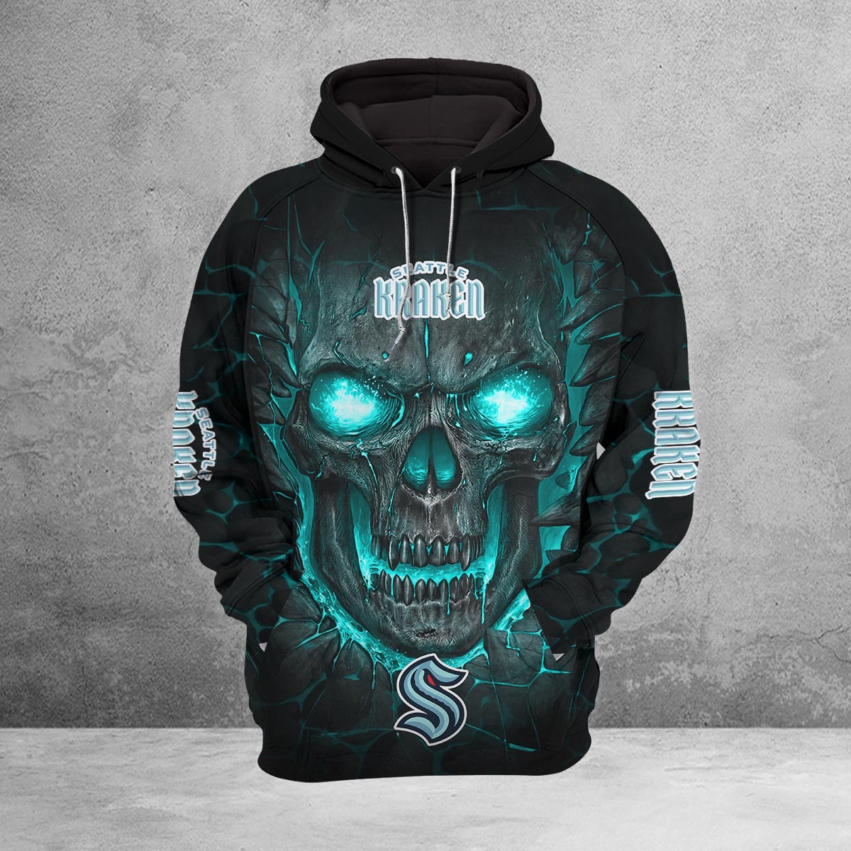 Sportswearmerch Seattle Kraken NHL Lava Skull Hoodie For Fan