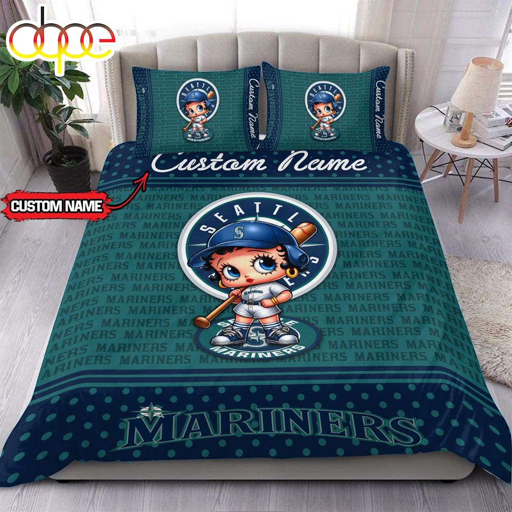 Sportswearmerch Seattle Mariners MLB Baseball Bedding Set For Fan