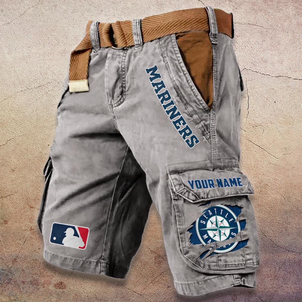 Sportswearmerch Seattle Mariners MLB Denim Short For Fan