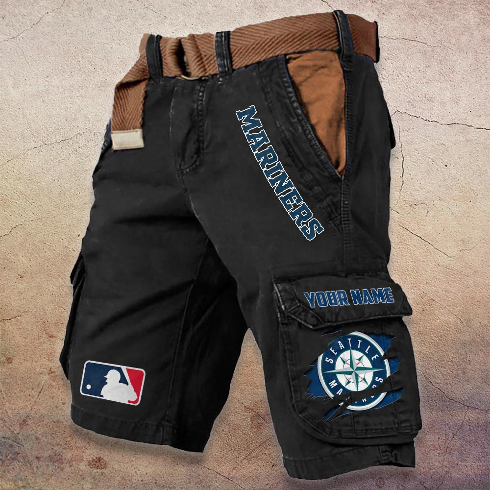 Sportswearmerch Seattle Mariners MLB Denim Short For Fan
