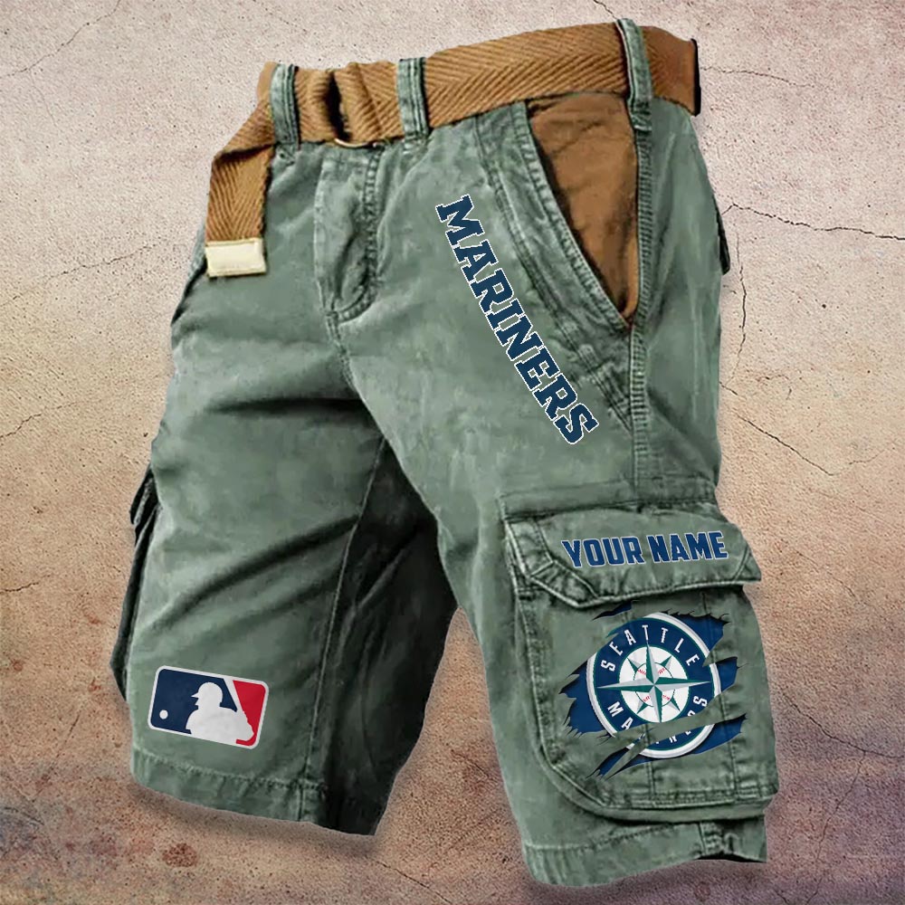 Sportswearmerch Seattle Mariners MLB Denim Short For Fan