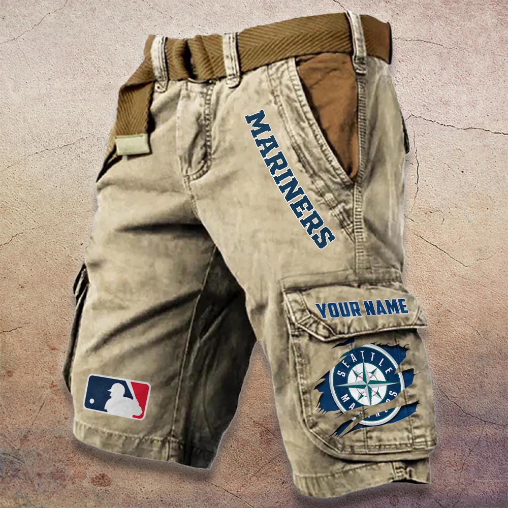 Sportswearmerch Seattle Mariners MLB Denim Short For Fan