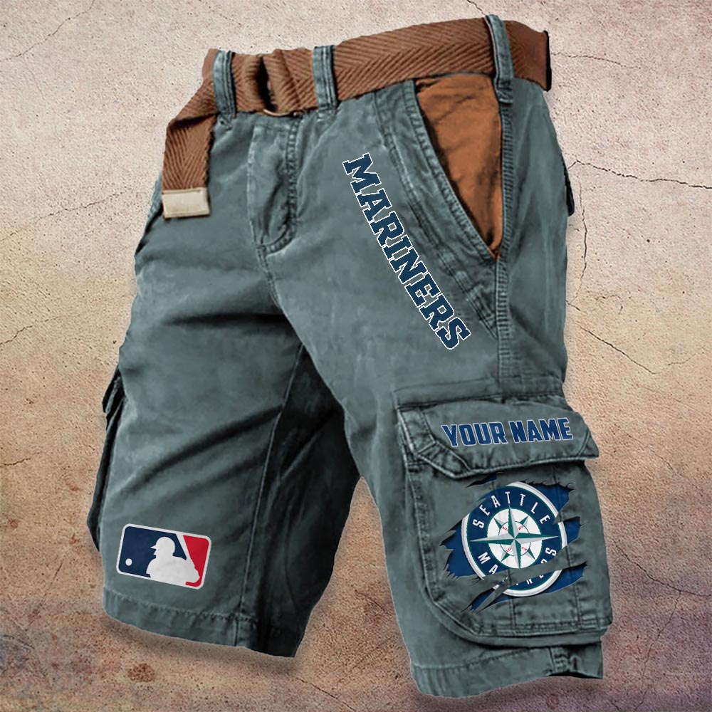 Sportswearmerch Seattle Mariners MLB Denim Short For Fan