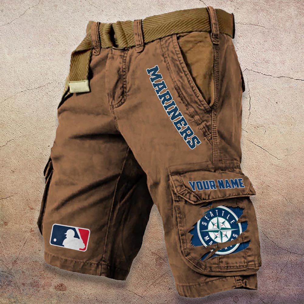 Sportswearmerch Seattle Mariners MLB Denim Short For Fan