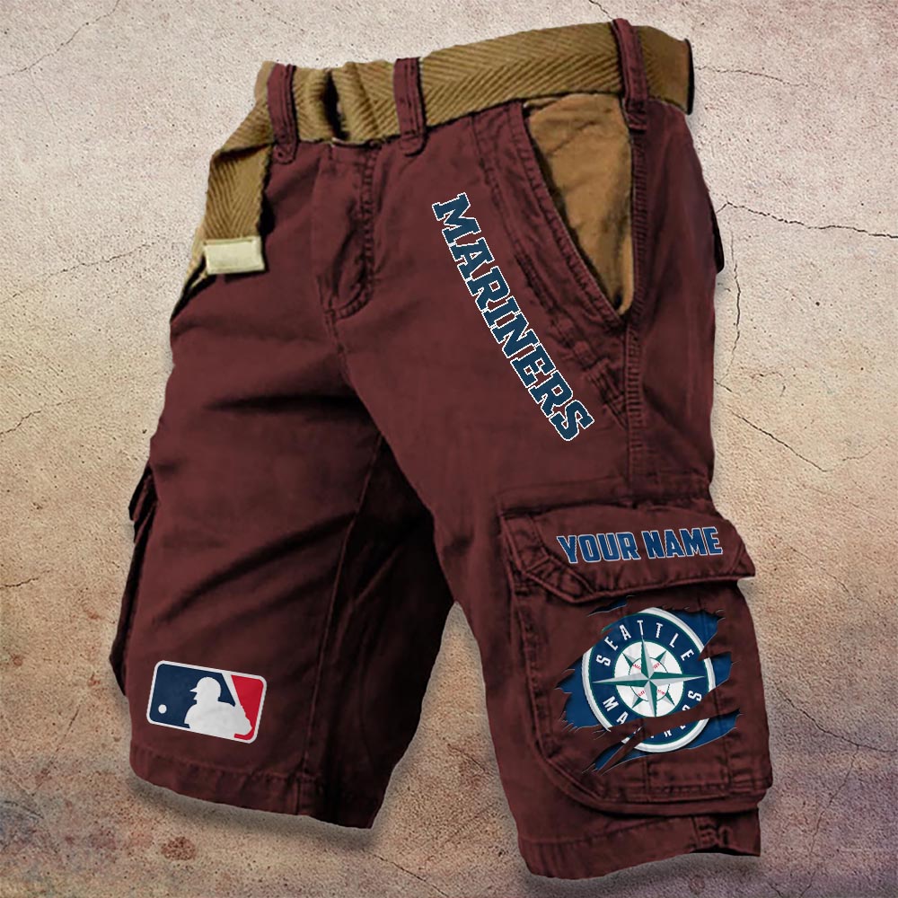 Sportswearmerch Seattle Mariners MLB Denim Short For Fan