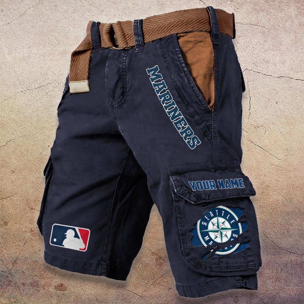 Sportswearmerch Seattle Mariners MLB Denim Short For Fan