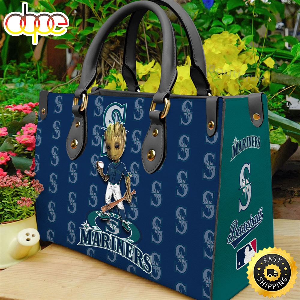 Sportswearmerch Seattle Mariners MLB Groot Women Leather Hand Bag For Fan