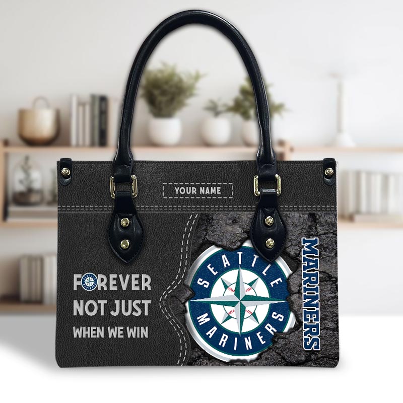 Sportswearmerch Seattle Mariners MLB Leather Handbag For Fan