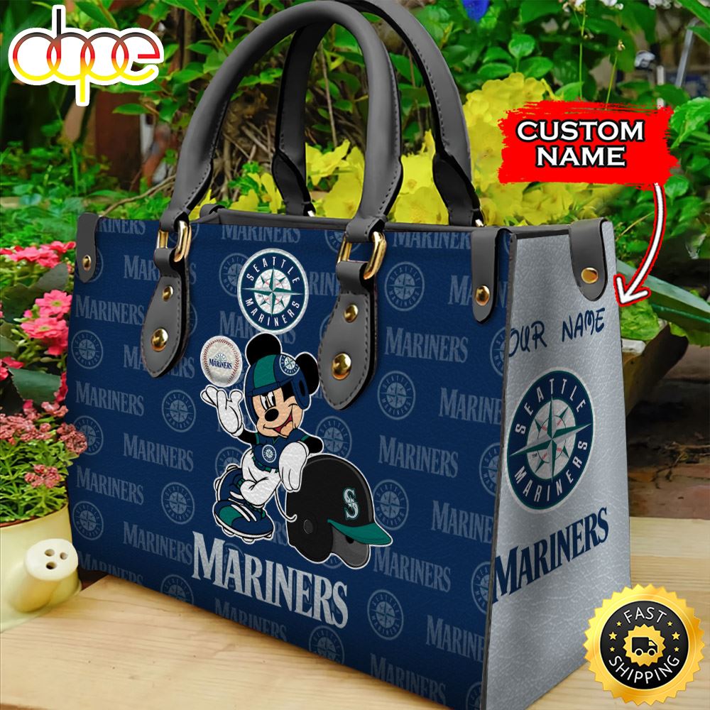 Sportswearmerch Seattle Mariners MLB Mickey Leather Bag For Fan