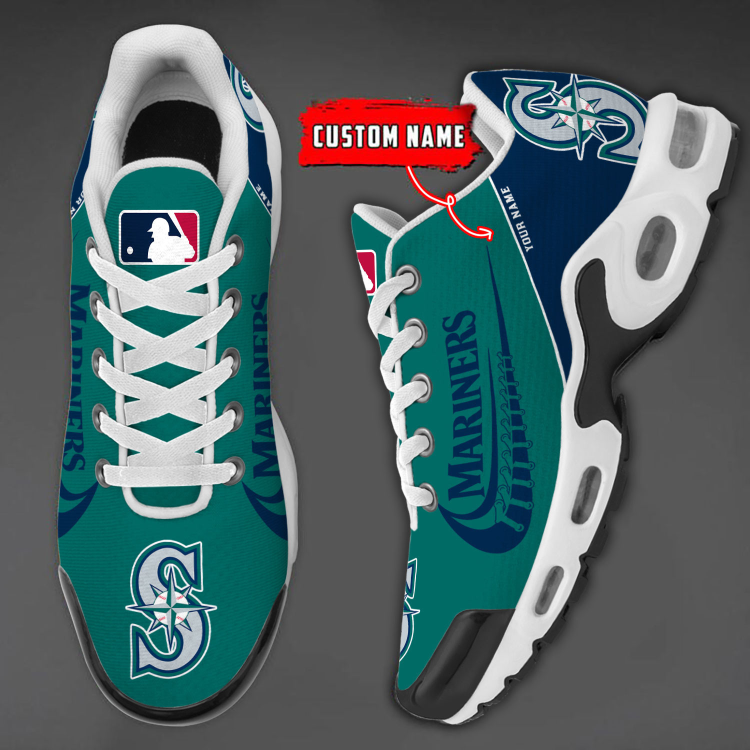 Sportswearmerch Seattle Mariners MLB TN Shoes Sneakers For Men And Women
