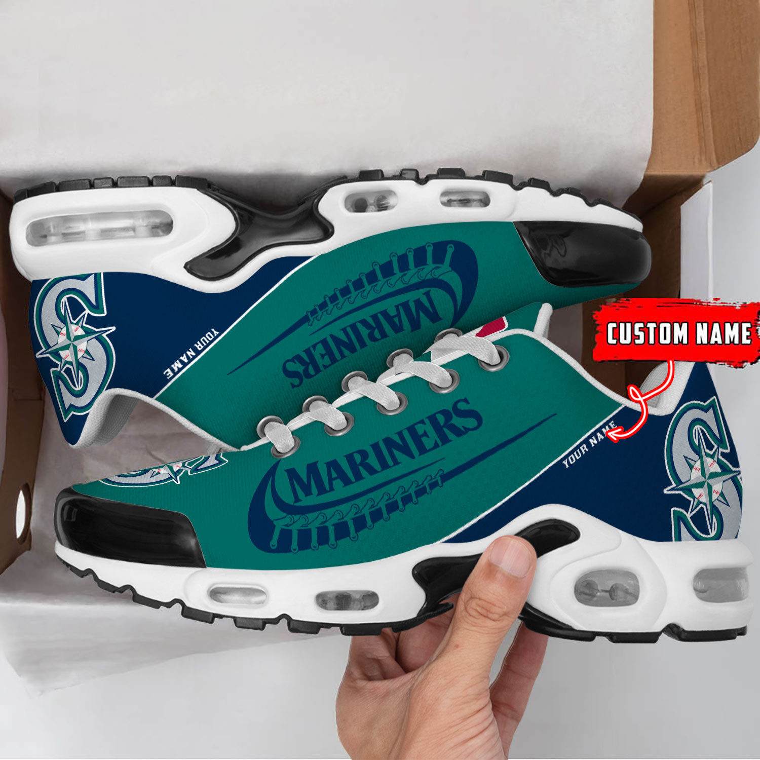Sportswearmerch Seattle Mariners MLB TN Shoes Sneakers For Men And Women