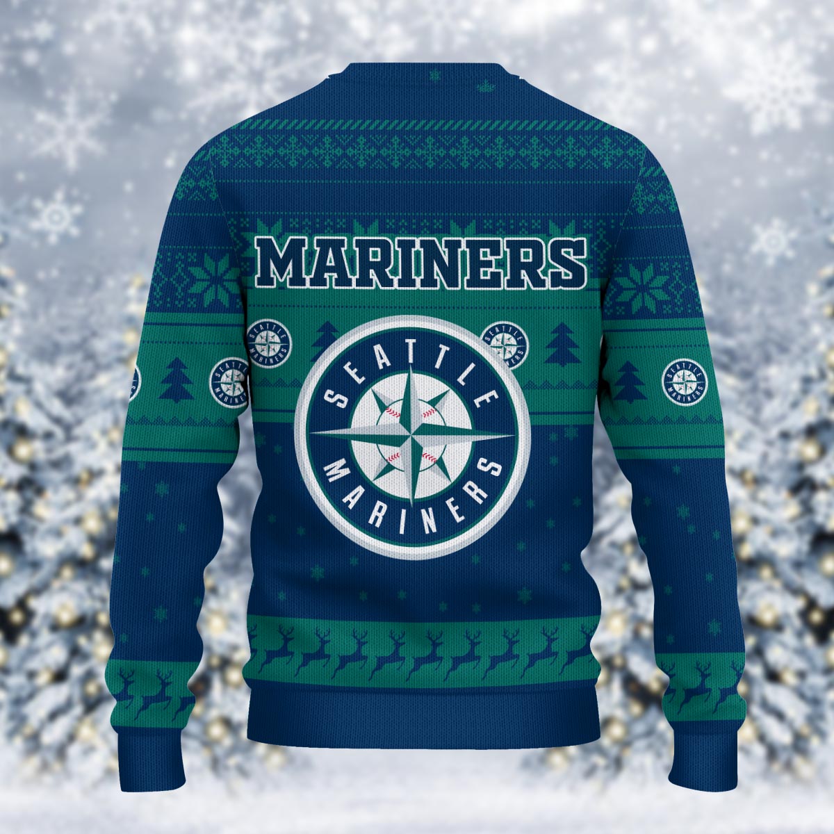 Sportswearmerch Seattle Mariners MLB x Grinch Christmas Ugly Sweater For Fans