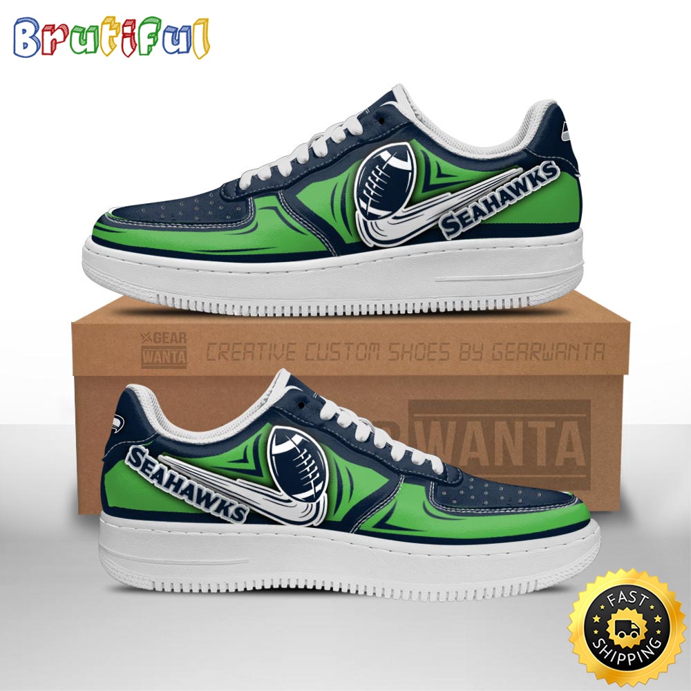 Sportswearmerch Seattle Seahawks NFL Air Low-Top Sneakers Shoes For Men And Women