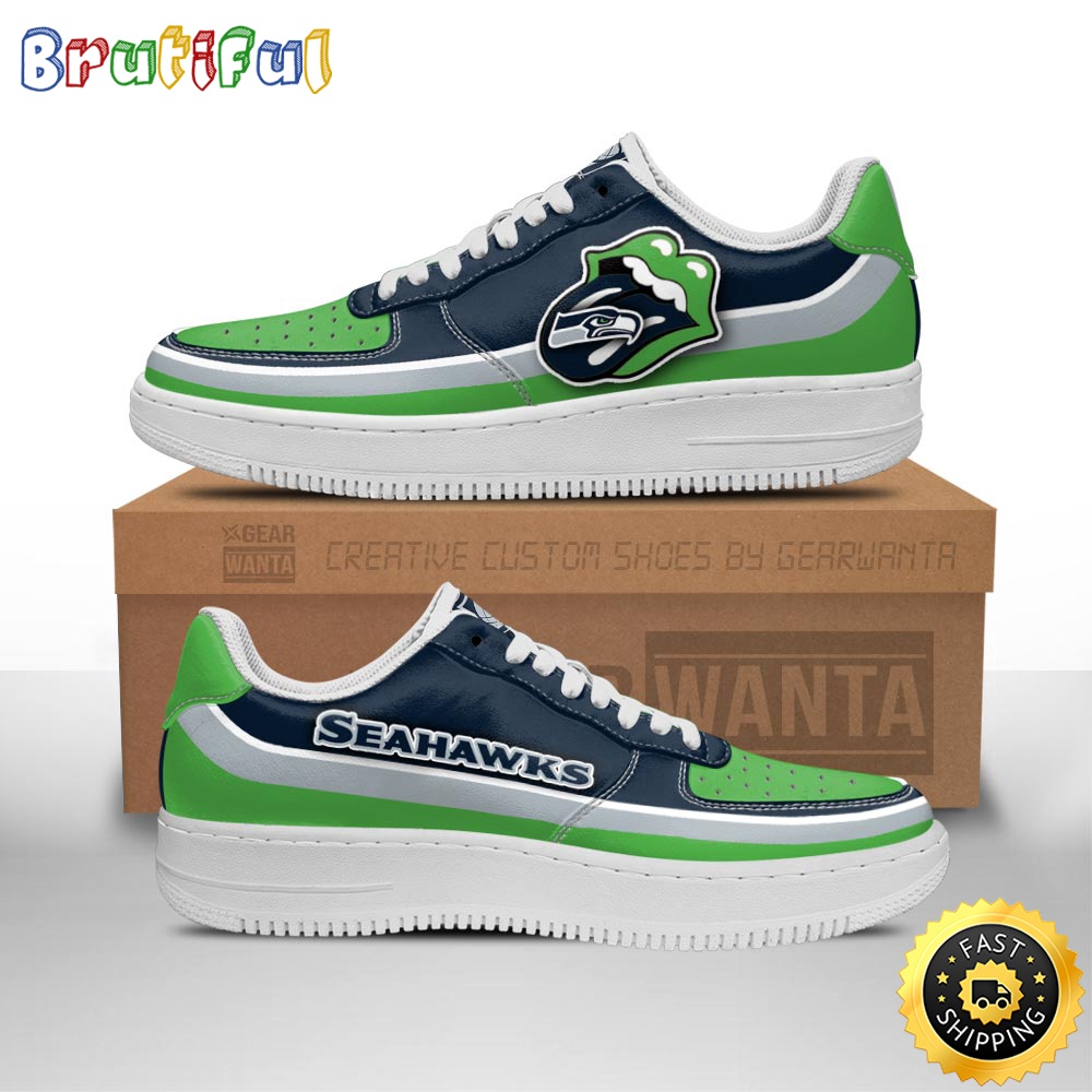 Sportswearmerch Seattle Seahawks NFL Air Low-Top Sneakers Shoes For Men And Women