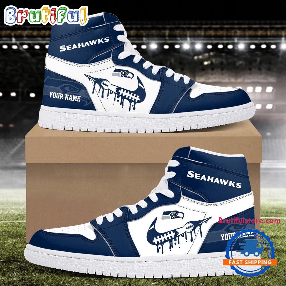 Sportswearmerch Seattle Seahawks NFL AJ1 High Sneakers Shoes For Men And Women