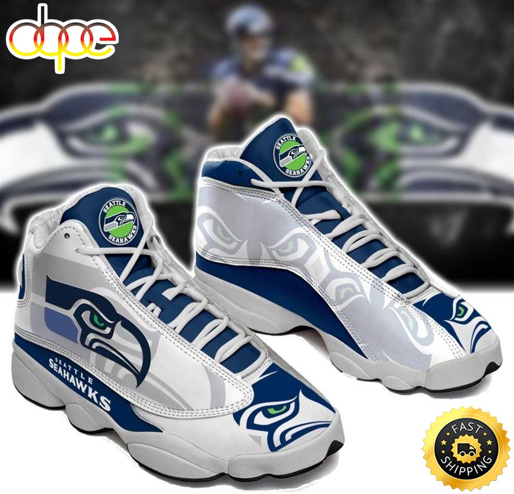 Sportswearmerch Seattle Seahawks NFL AJ13 Sneakers Shoes For Men And Women