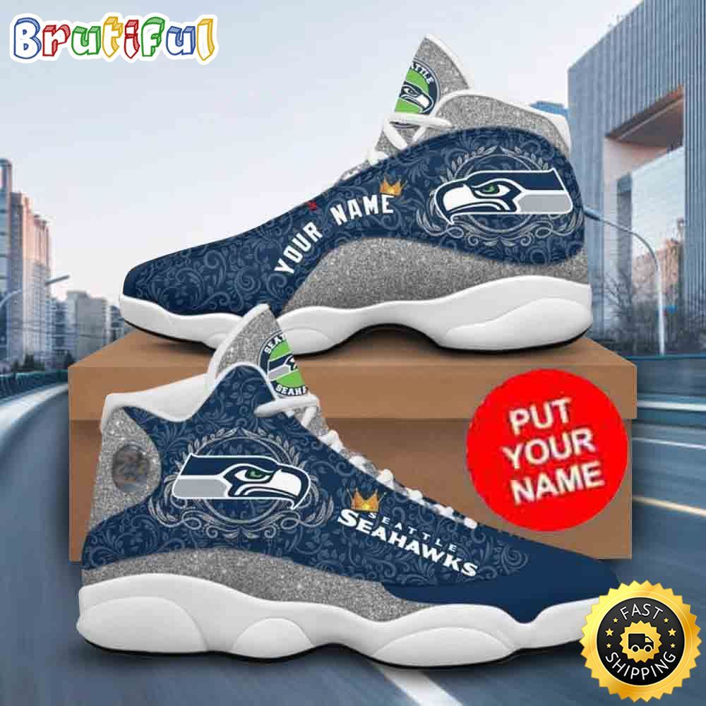 Sportswearmerch Seattle Seahawks NFL AJ13 Sneakers Shoes For Men And Women