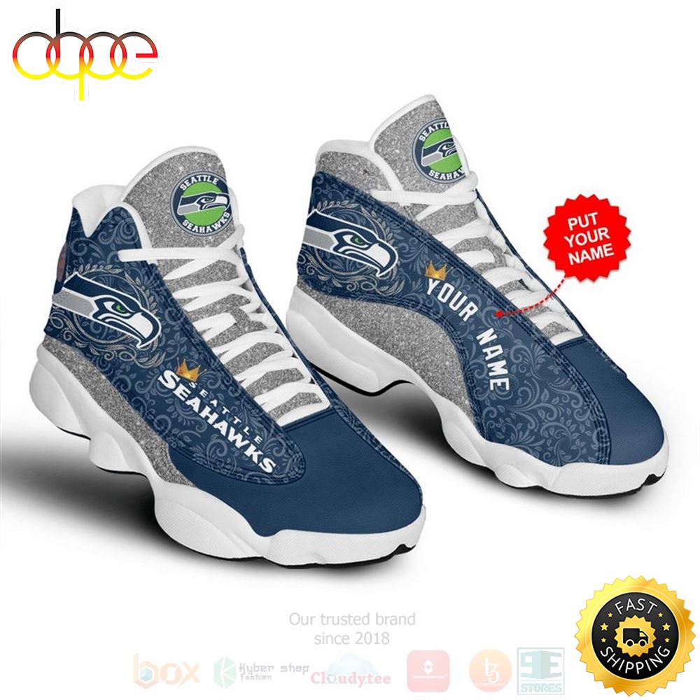 Sportswearmerch Seattle Seahawks NFL AJ13 Sneakers Shoes For Men And Women