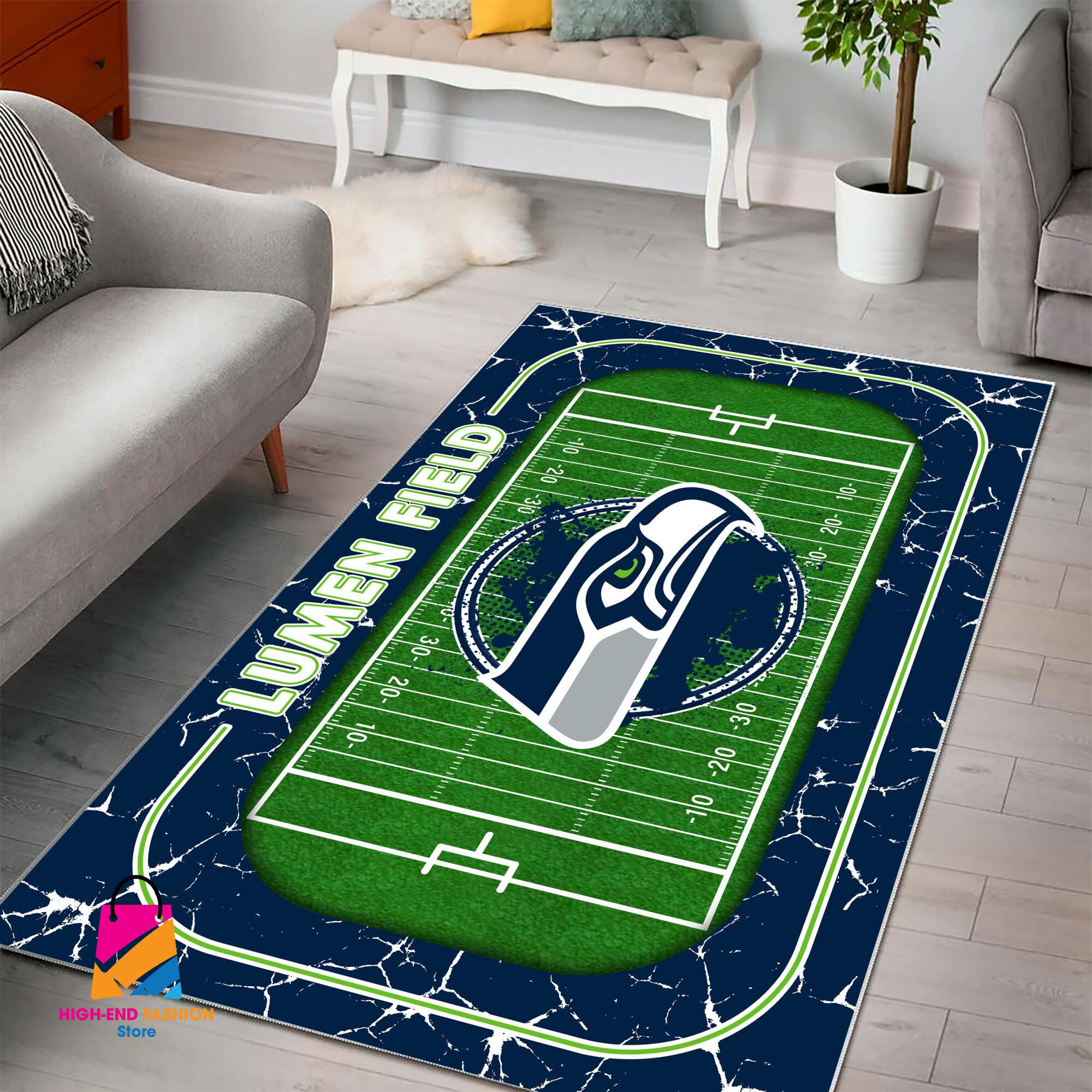 Sportswearmerch Seattle Seahawks NFL Area Rug For Fan