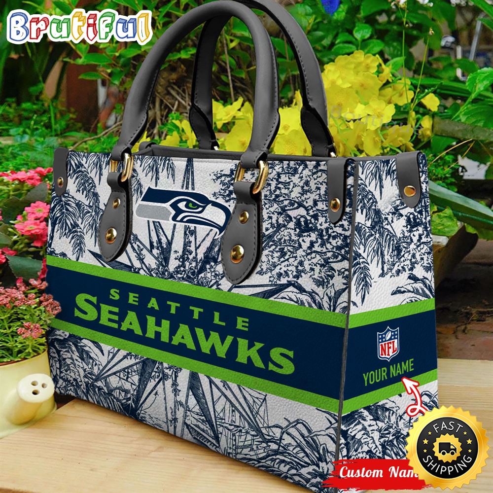 Sportswearmerch Seattle Seahawks NFL Leather Handbag For Fan