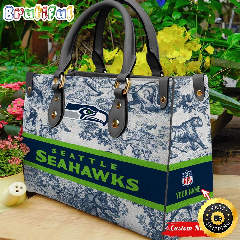 Sportswearmerch Seattle Seahawks NFL Leather Handbag For Fan