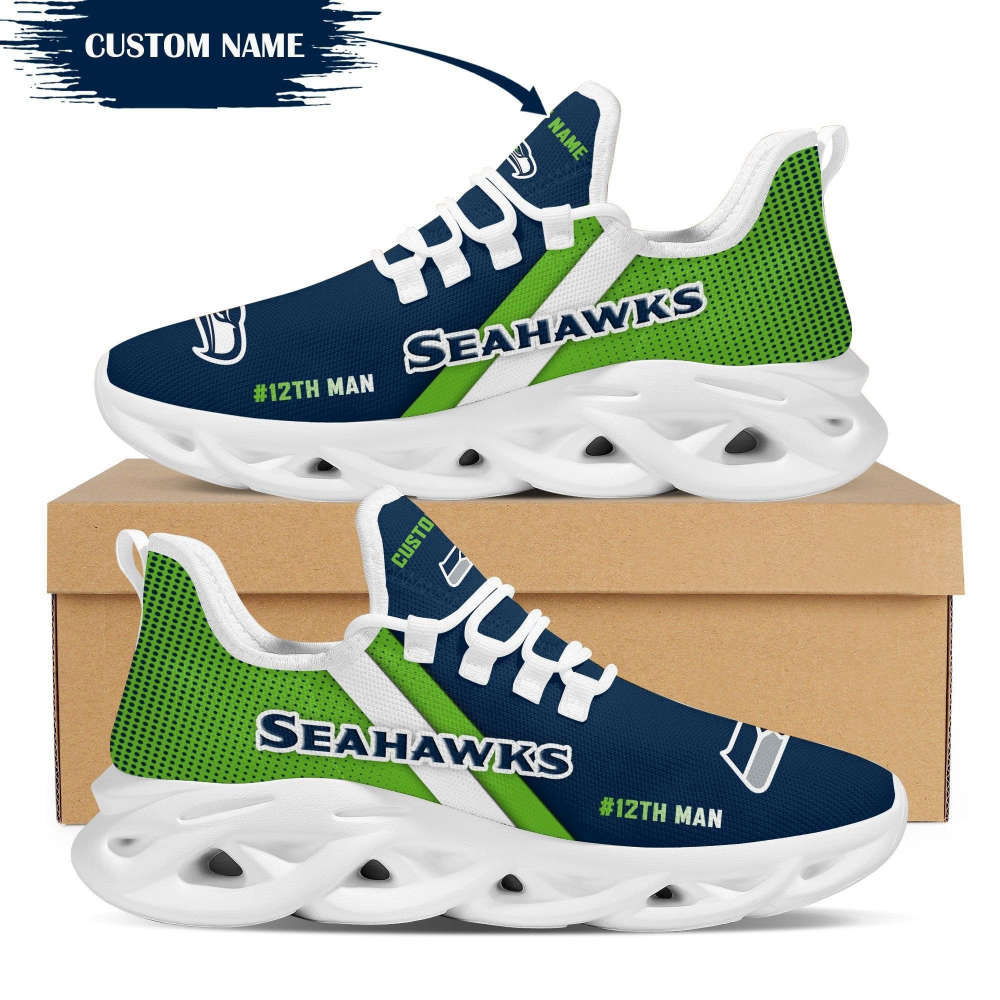 Sportswearmerch Seattle Seahawks NFL Max Soul Shoes Sneakers For Men And Women