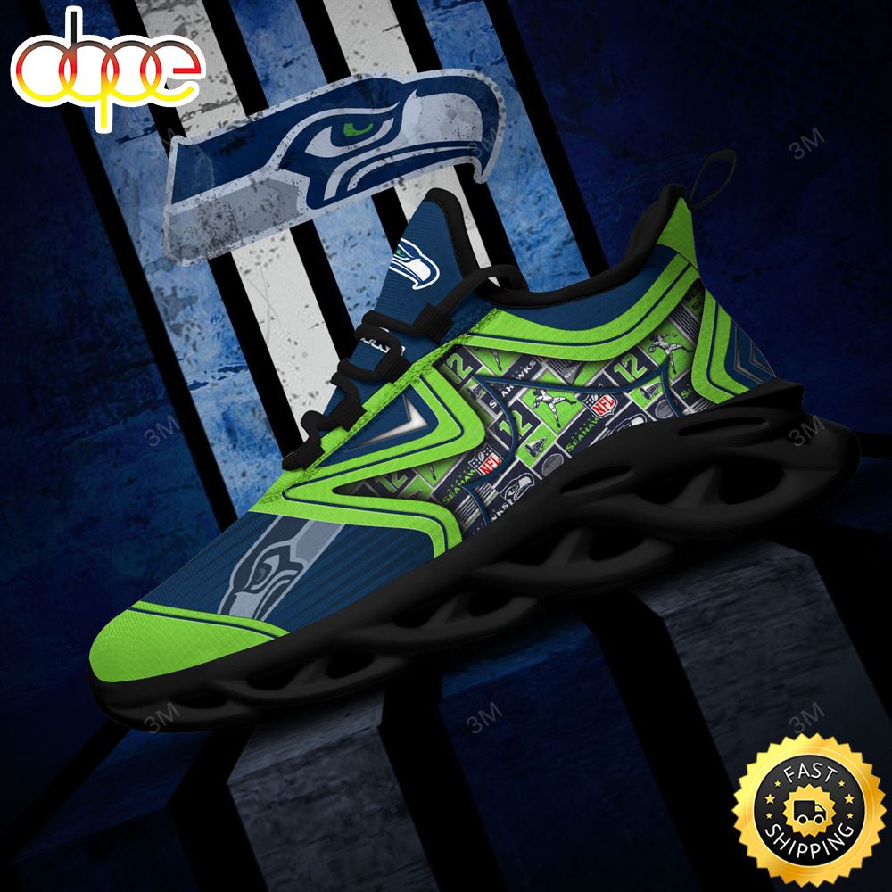 Sportswearmerch Seattle Seahawks NFL Max Soul Shoes Sneakers For Men And Women
