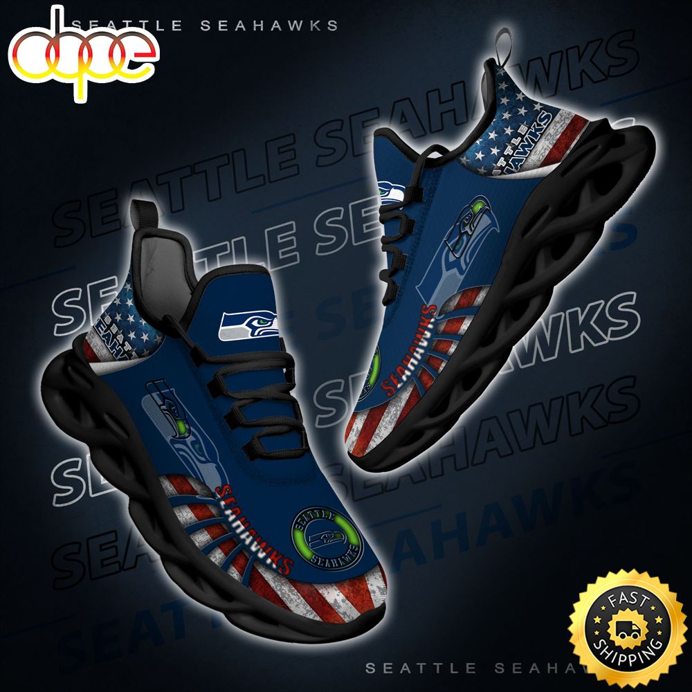 Sportswearmerch Seattle Seahawks NFL Max Soul Shoes Sneakers For Men And Women