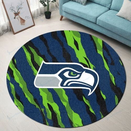 Sportswearmerch Seattle Seahawks NFL Round Rug For Fan