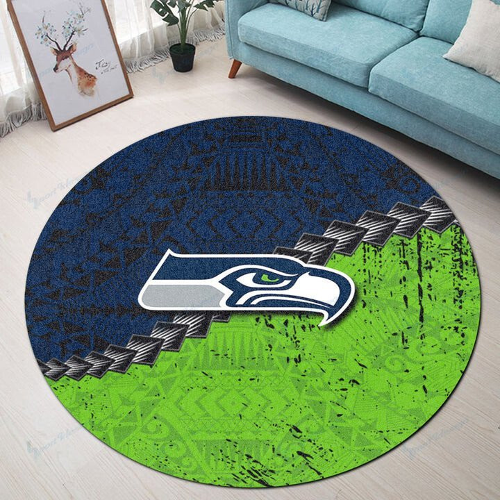 Sportswearmerch Seattle Seahawks NFL Round Rug For Fan