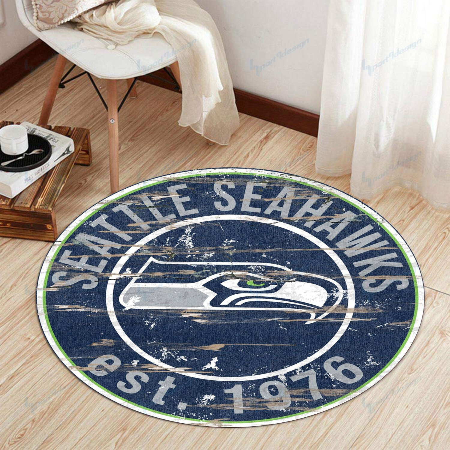 Sportswearmerch Seattle Seahawks NFL Round Rug For Fan