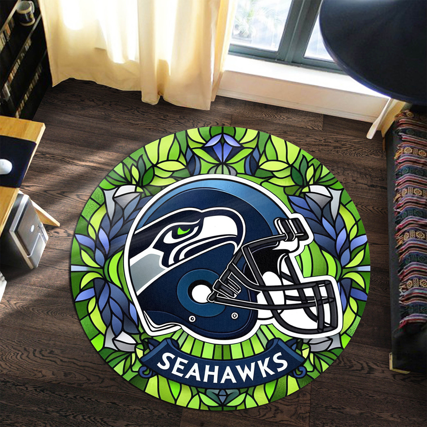 Sportswearmerch Seattle Seahawks NFL Round Rug For Fan