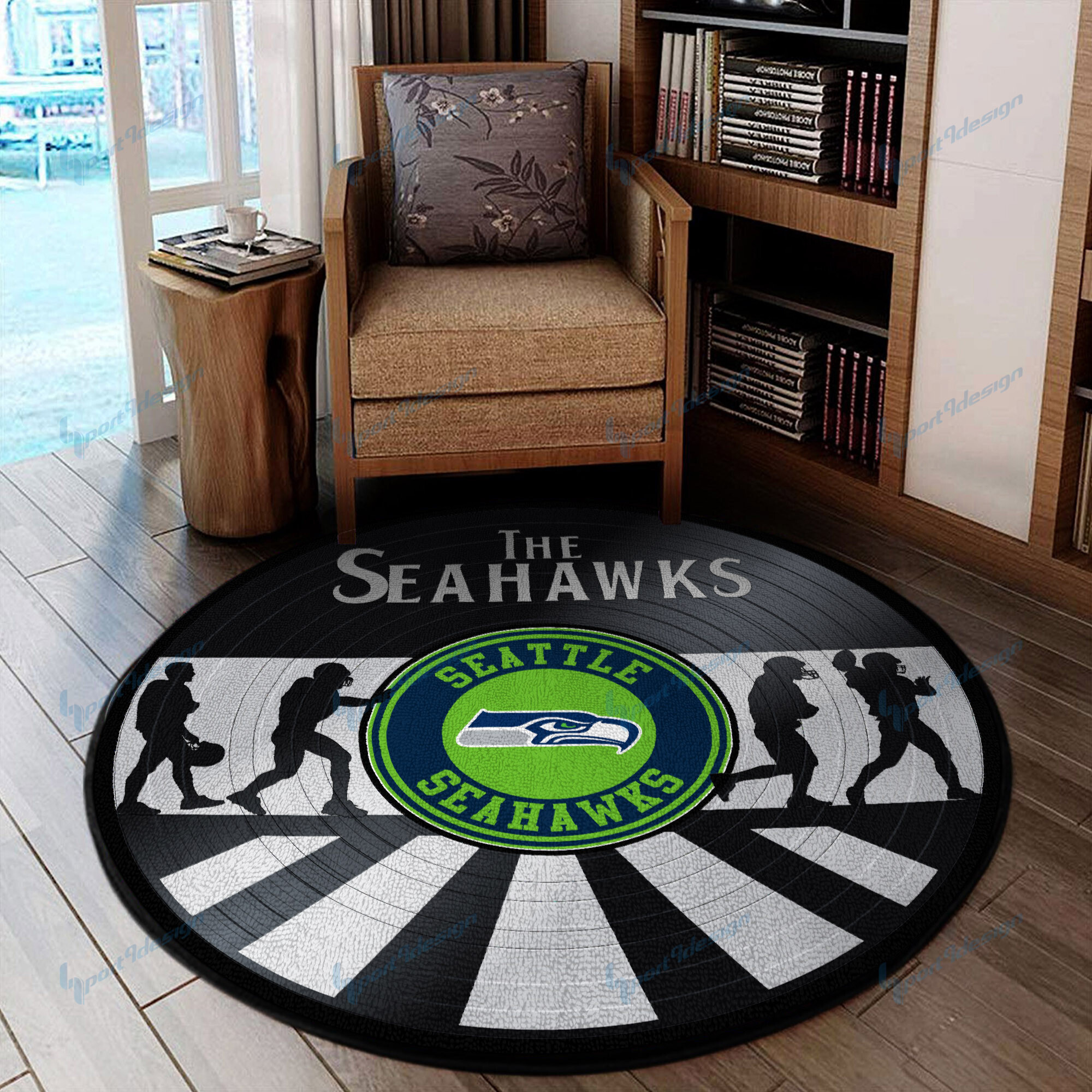 Sportswearmerch Seattle Seahawks NFL Round Rug For Fan