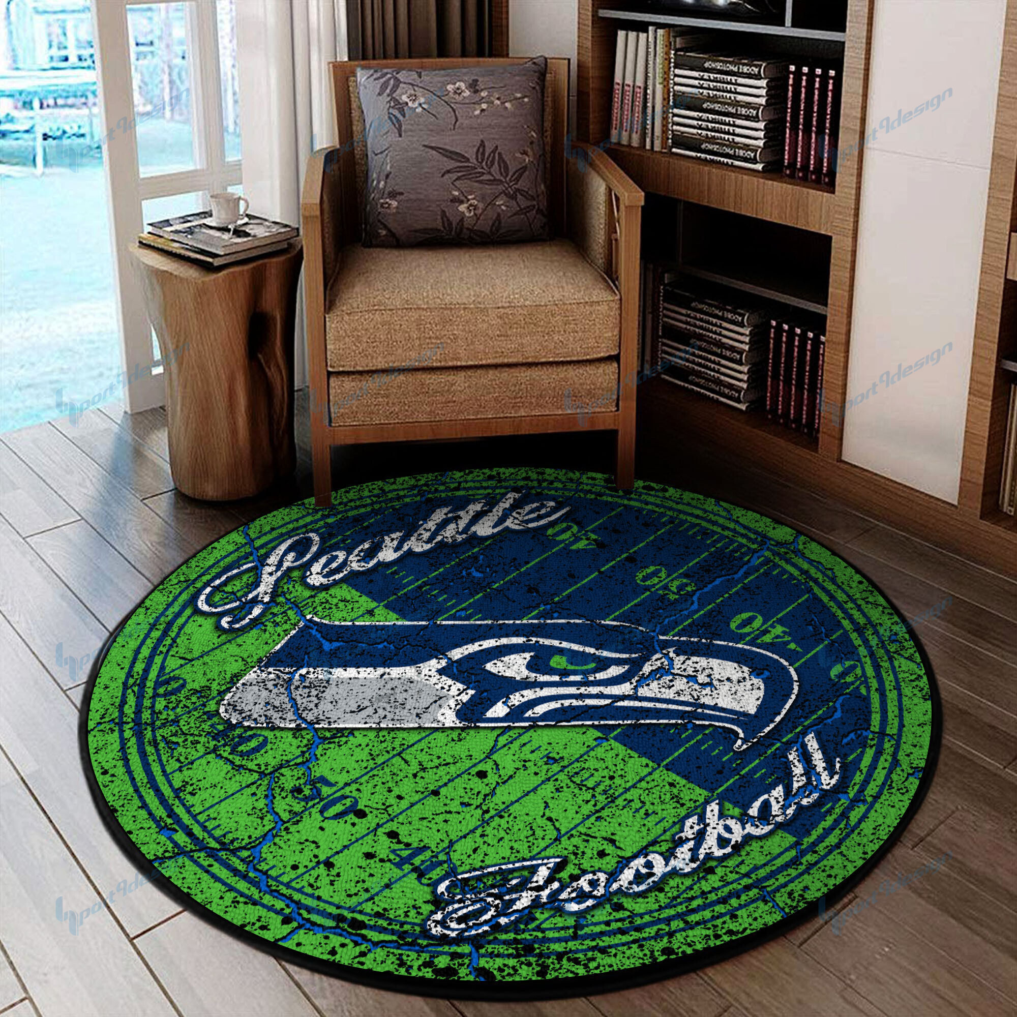 Sportswearmerch Seattle Seahawks NFL Round Rug For Fan