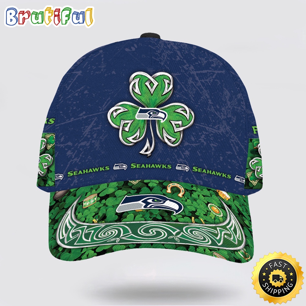 Sportswearmerch Seattle Seahawks NFL St Patrick Day Classic Cap For Fan