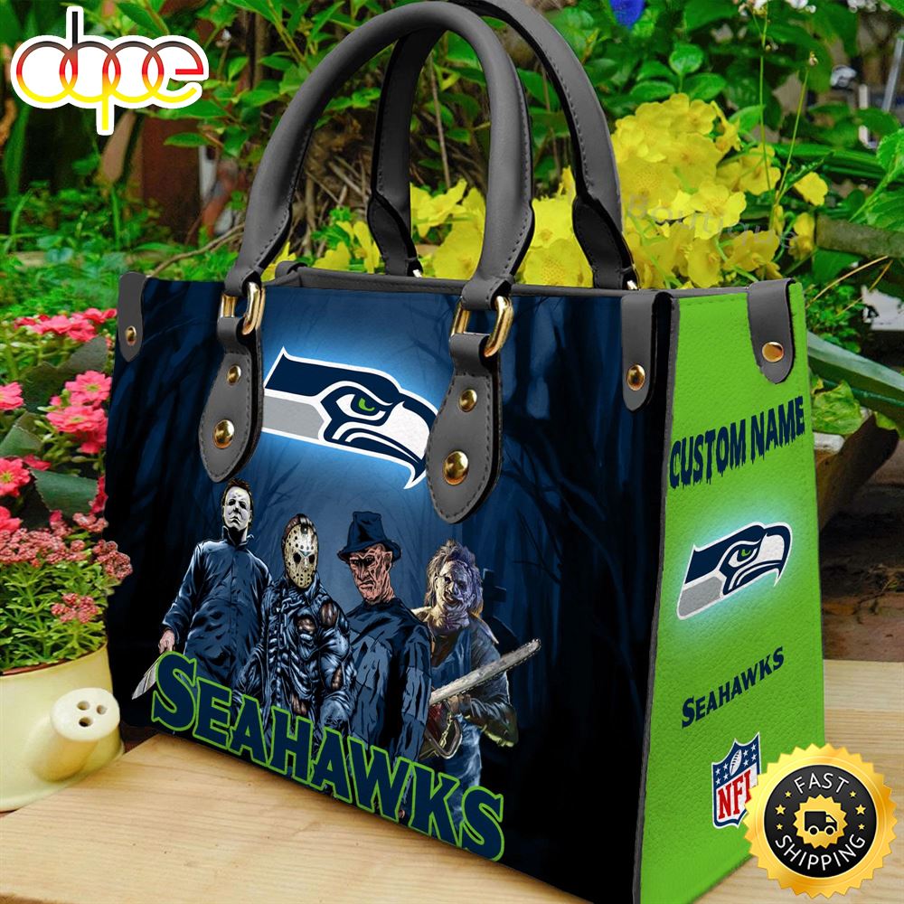 Sportswearmerch Seattle Seahawks NFL Women Leather Hand Bag For Fan