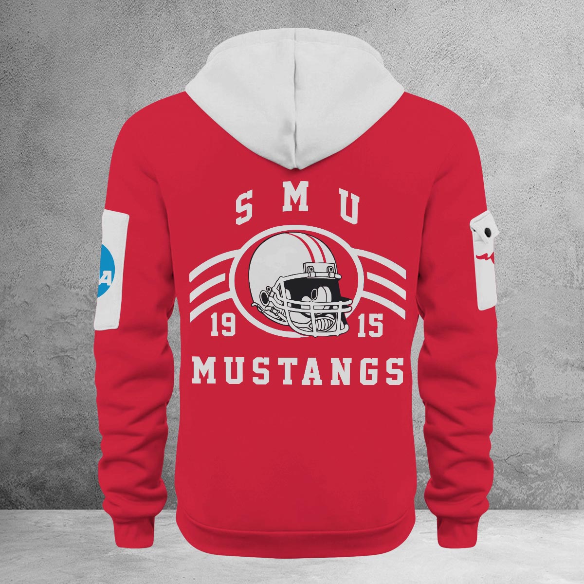 Sportswearmerch SMU Mustangs NCAA Half Zip Hoodie Personalized For Fan