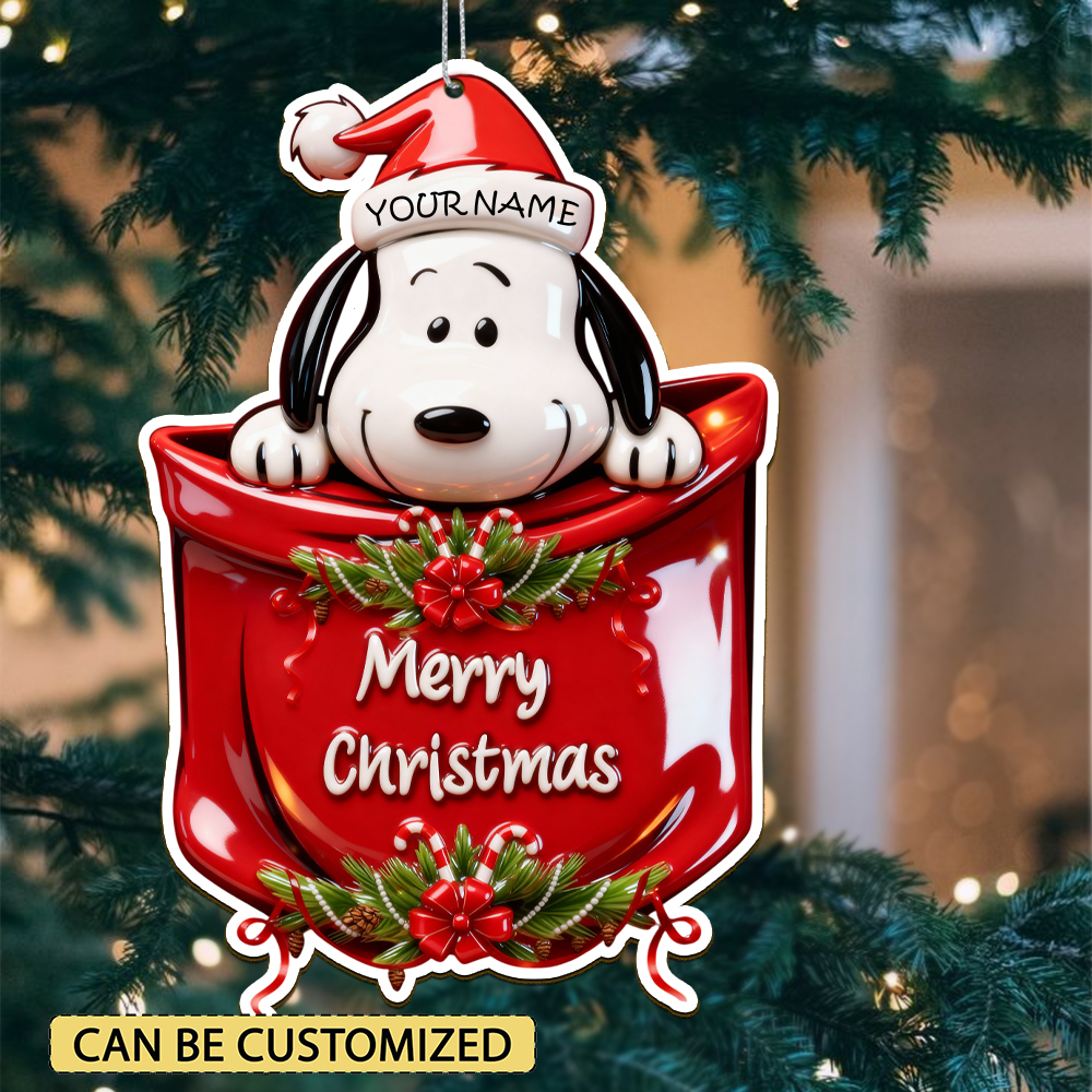 Sportswearmerch Snoopy x Christmas Acrylic Ornament Gift For Fan