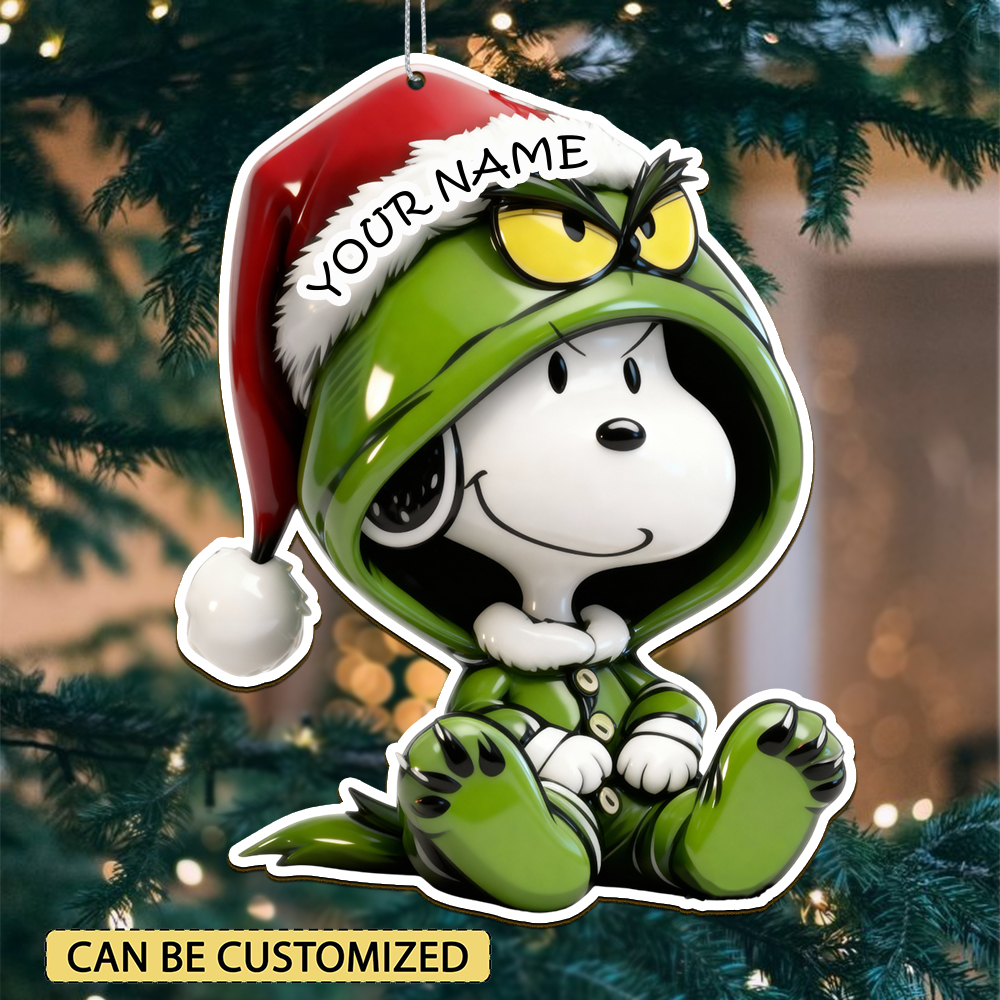 Sportswearmerch Snoopy x Christmas Acrylic Ornament Gift For Fan