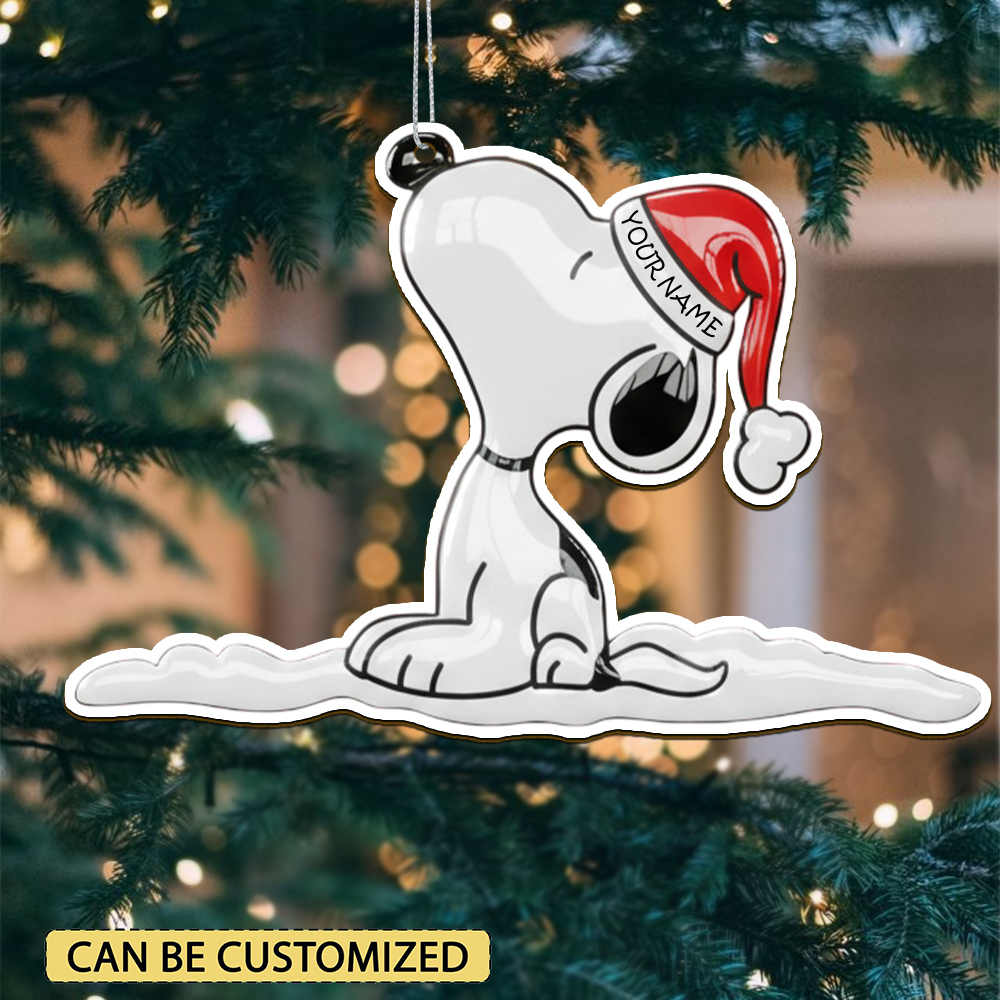 Sportswearmerch Snoopy x Christmas Acrylic Ornament Gift For Fan