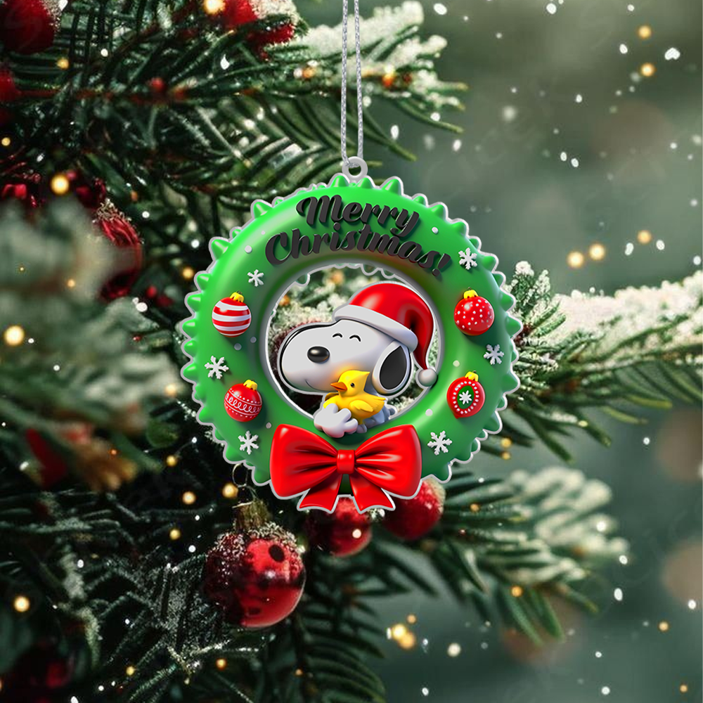 Sportswearmerch Snoopy x Christmas Acrylic Ornament Gift For Fans