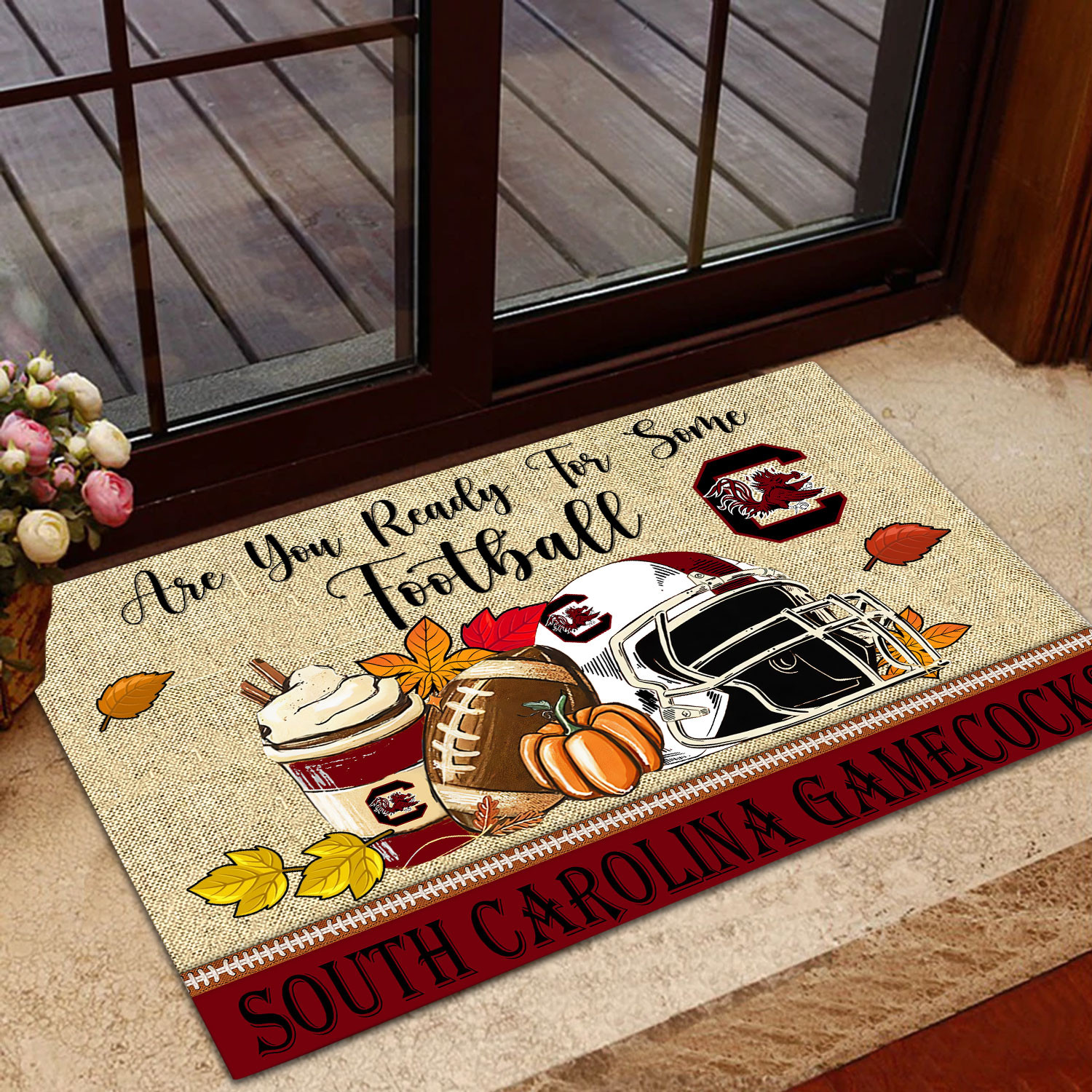 Sportswearmerch South Carolina Gamecocks NCAA Fall Football Custom Doormat For Fan