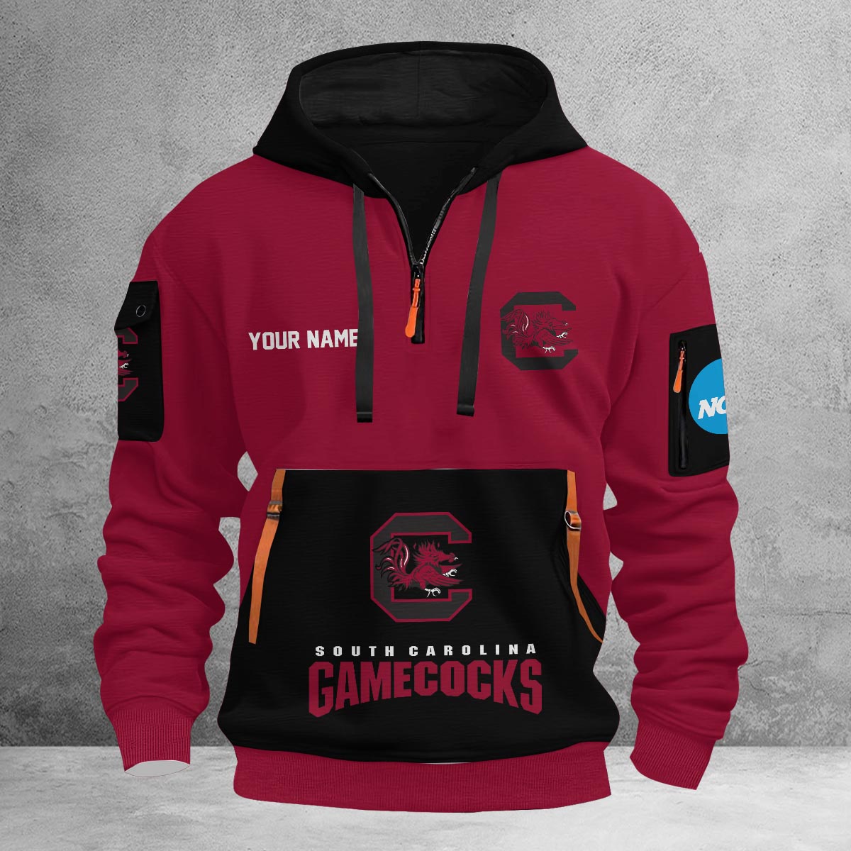 Sportswearmerch South Carolina Gamecocks NCAA Half Zip Hoodie Personalized For Fan