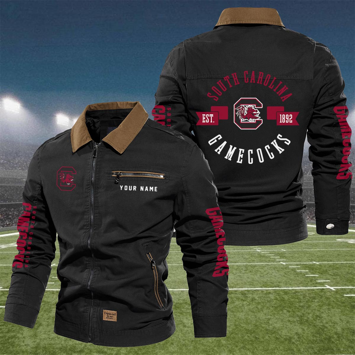Sportswearmerch South Carolina Gamecocks NCAA Lapel Jacket For Fan