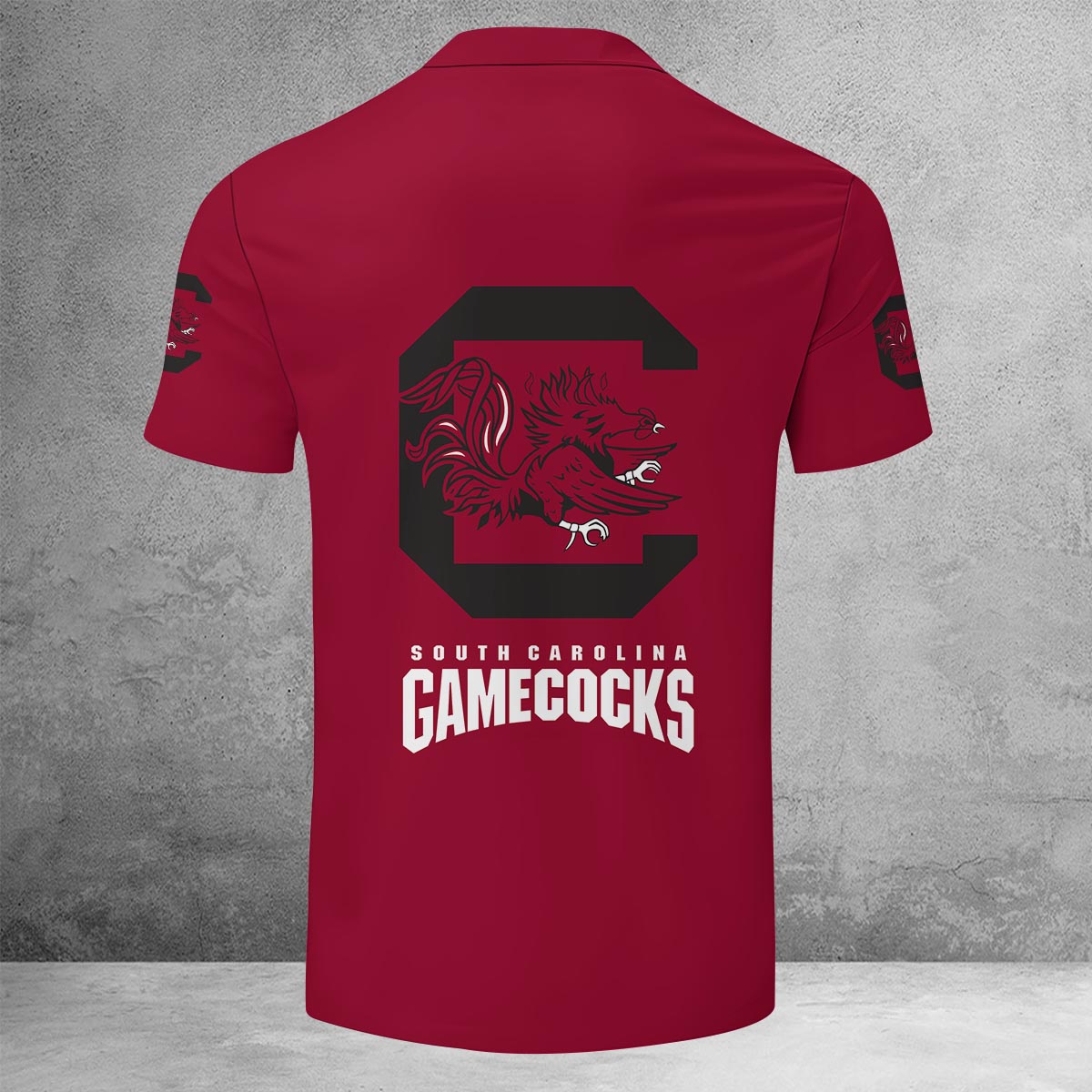 Sportswearmerch South Carolina Gamecocks NCAA Lapel Zip Polo Shirt For Fan