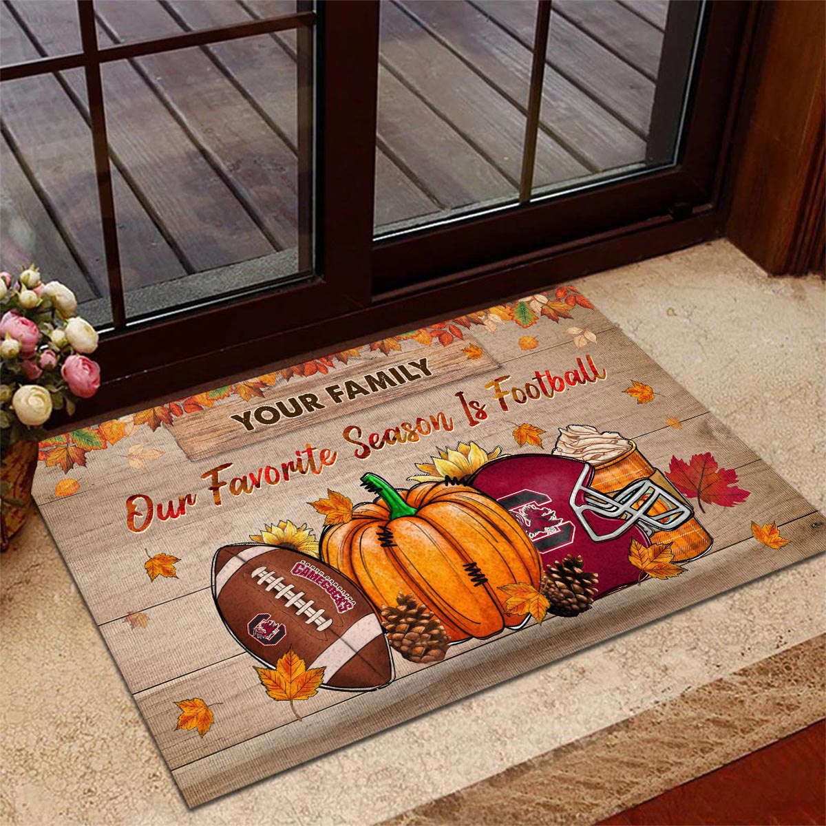 Sportswearmerch South Carolina Gamecocks NCAA Our Favorite Season is Football Doormat For Fan
