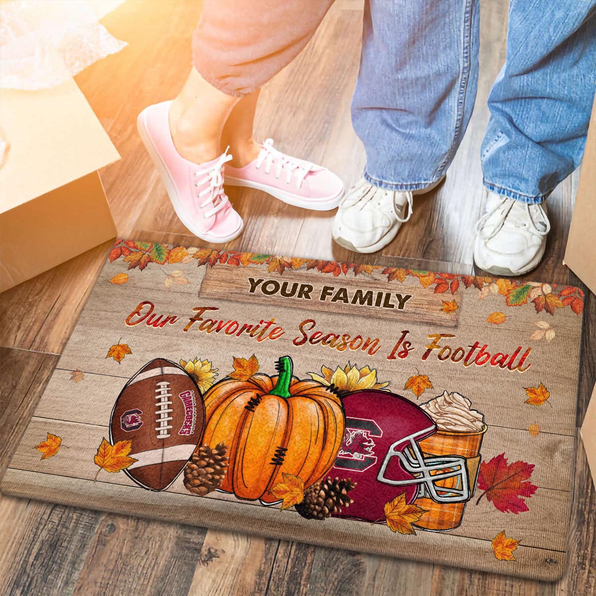 Sportswearmerch South Carolina Gamecocks NCAA Our Favorite Season is Football Doormat For Fan
